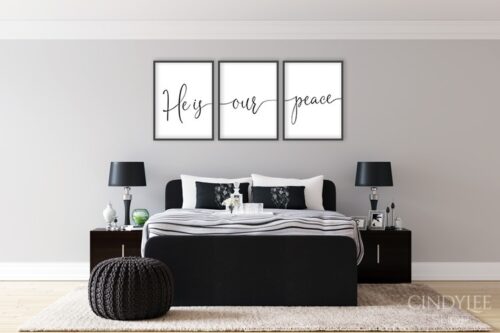 'He Is Our Peace' Printable Wall Art Decor
