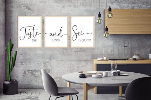 'Taste & See' Printable Wall Art Decor