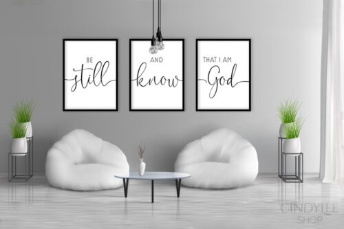 'Be Still' Printable Wall Art Decor