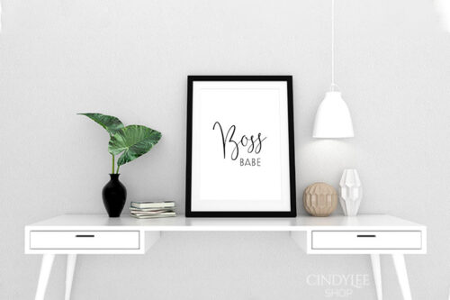 'Boss Babe' Printable Wall Art Decor