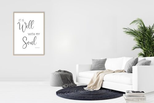 'It Is Well' Printable Wall Art Decor