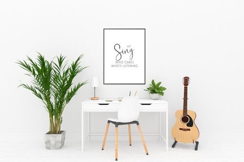 'Just Sing' Printable Wall Art Quote