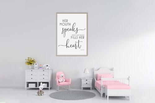 'She Speaks' Printable Wall Art Decor