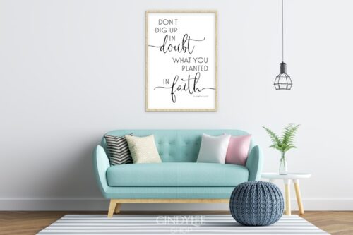 'Doubt & Faith' Printable Wall Art Decor