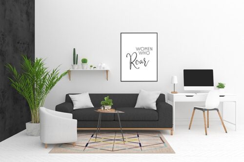 'Women Who Roar' Printable Wall Art Decor