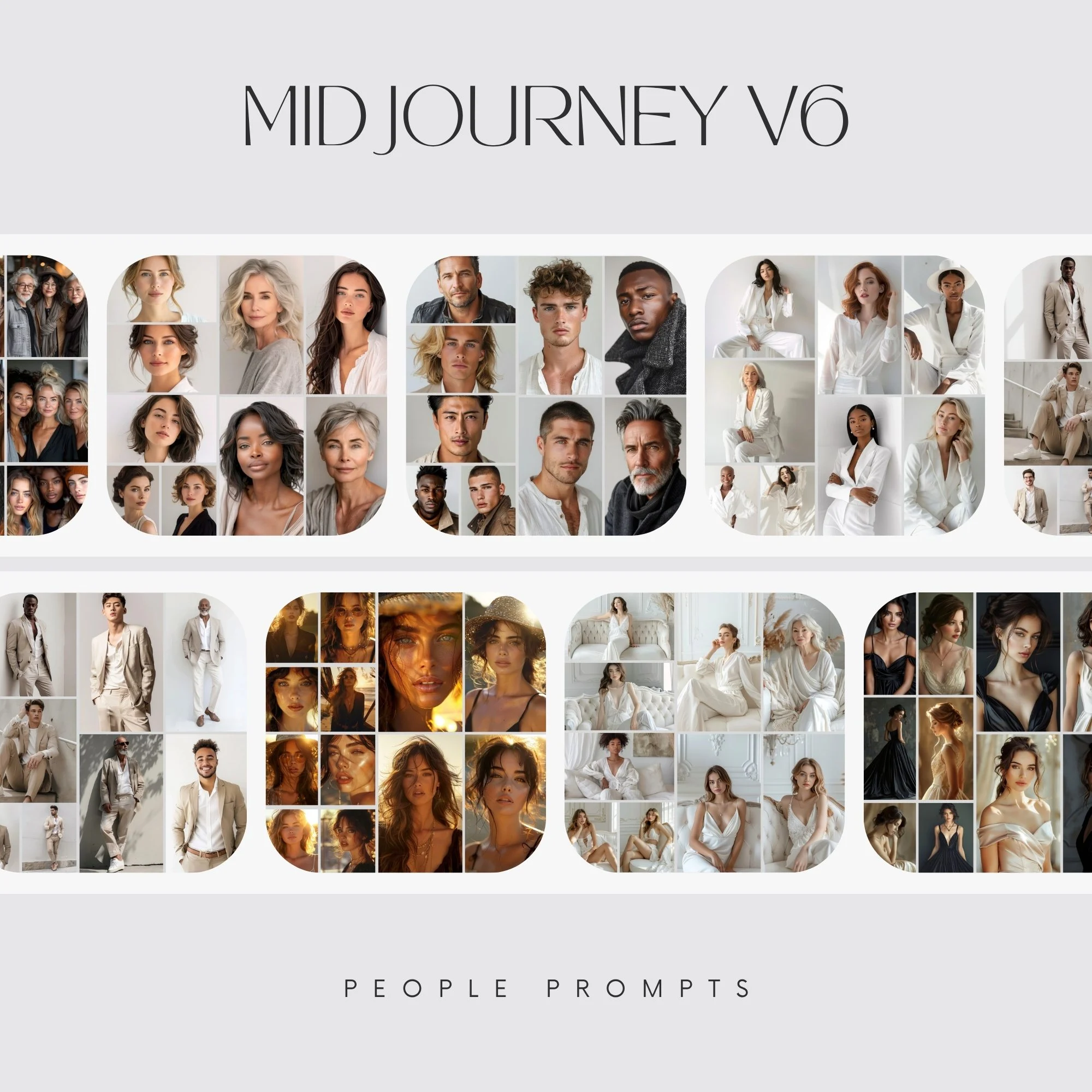 Midjourney AI Prompts Realistic People Portraits, Luxury Stock Photos, Professional Lifestyle, Modern Fashion Beauty Aesthetic