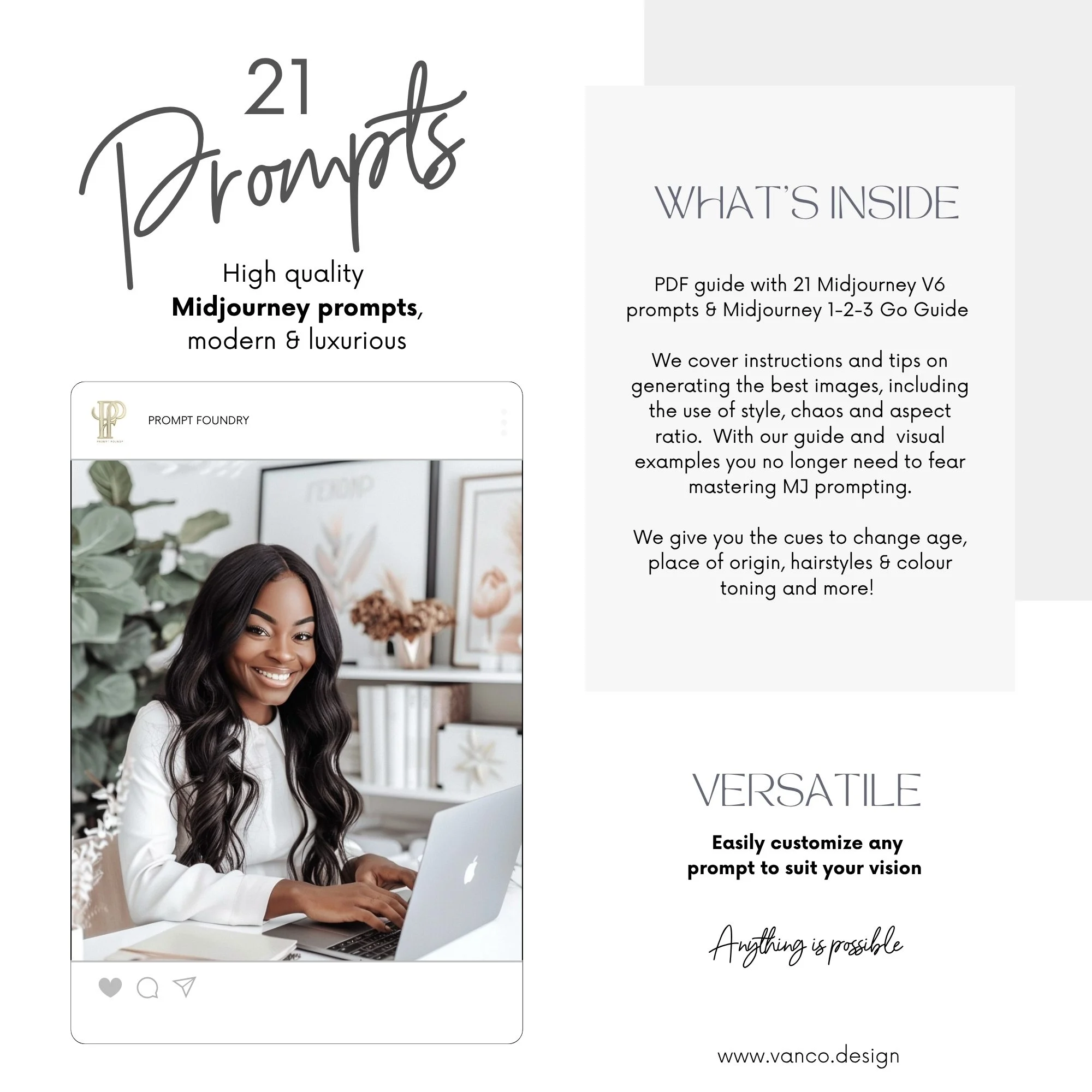 Midjourney AI Prompts Realistic People Portraits, Luxury Stock Photos, Professional Lifestyle, Modern Fashion Beauty Aesthetic