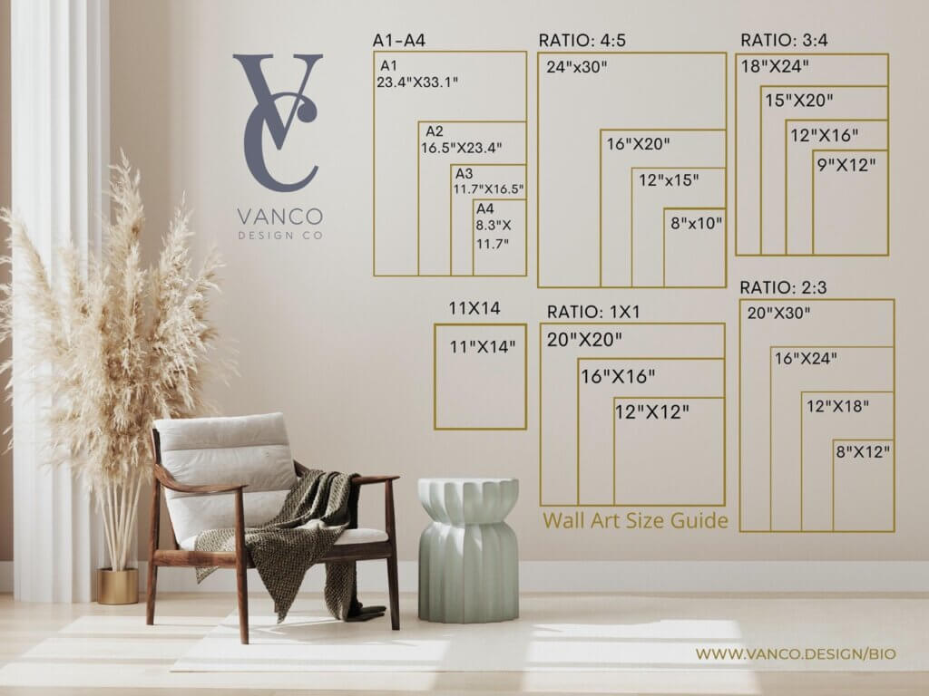Neutral Japandi Art – Beige & Black Minimalist Print - Vanco Design Co