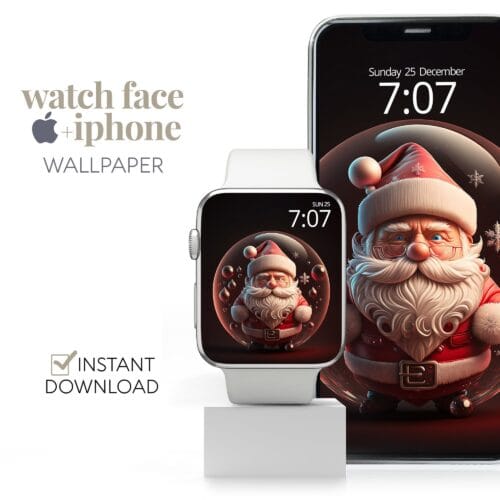 Father Christmas Watch Face & Wallpaper Set