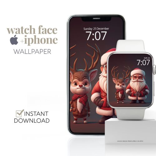 Father Christmas Watch Face & Wallpaper Set