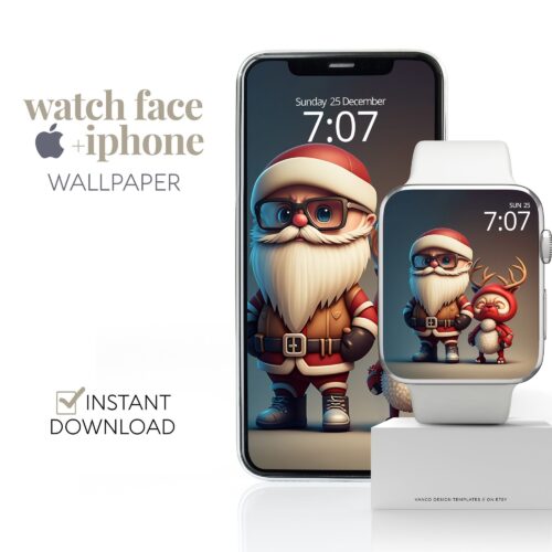 Father Christmas Watch Face & Wallpaper Set