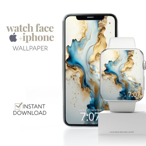 Blue Marble Blue Watch Face & Wallpaper Set