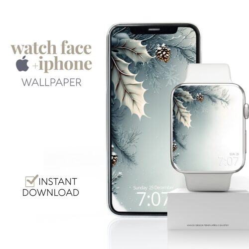 Winter Christmas Watch Face & Wallpaper Set