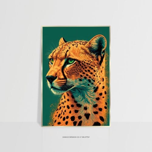 Cheetah Big Cat Wall Art