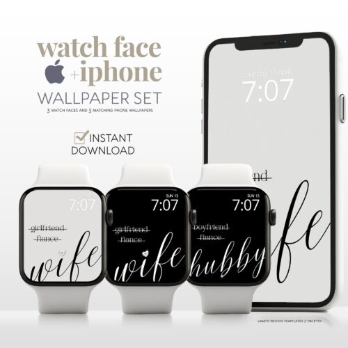 Wife Life Love Watch Face & Wallpaper Set