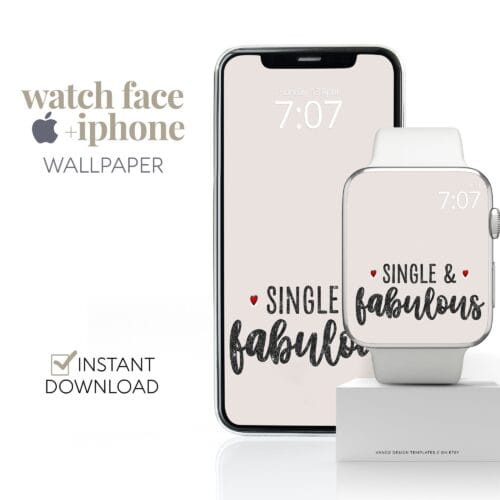 Single Life Single Watch Face & Wallpaper Set