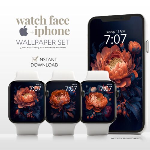 Vintage Fall Watch Face & Wallpaper Set