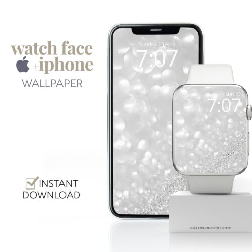 Glitter Luxury Watch Face & Wallpaper Set