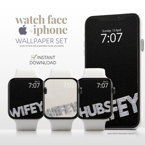 Wifey Valentines Watch Face & Wallpaper Set