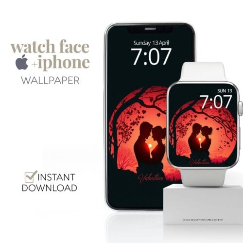 Valentine Watch Watch Face & Wallpaper Set