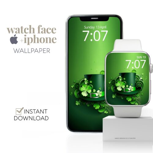 St Patricks Day Hat Watch Face & Wallpaper Set