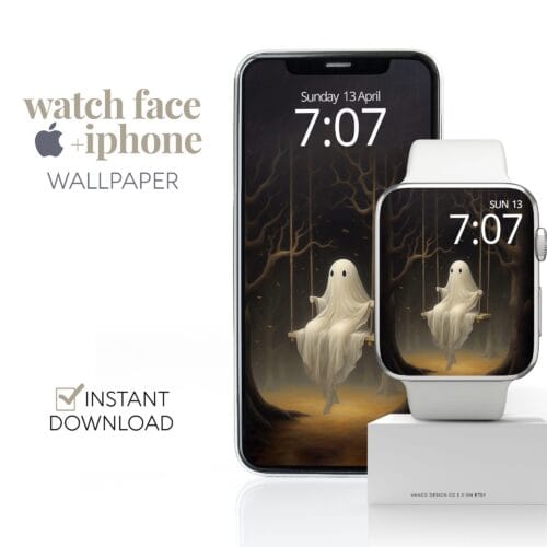 Ghost On The Swing Watch Face & Wallpaper Set