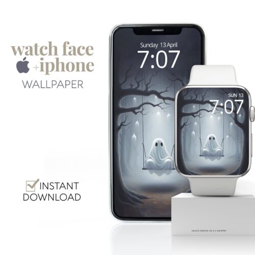 Ghost On The Swing Watch Face & Wallpaper Set