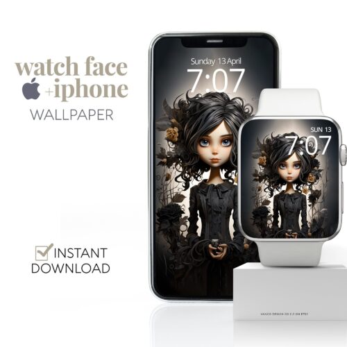 Halloween Gothic Watch Face & Wallpaper Set