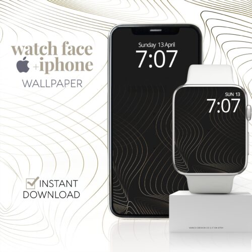 Boho Geometrical Watch Face & Wallpaper Set