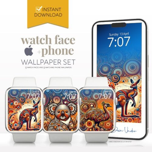 Australia Watch Face & Wallpaper Set