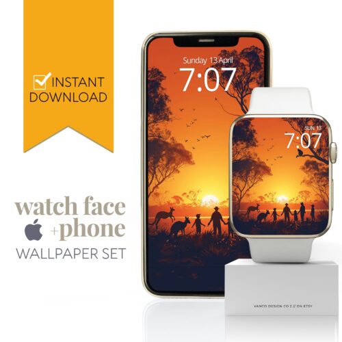 Australian Outback Watch Face & Wallpaper Set