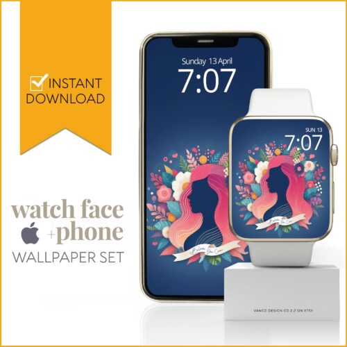 Womens Day Watch Face & Wallpaper Set