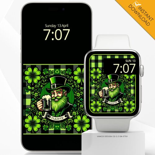 St Patricks Day Watch Face & Wallpaper Set