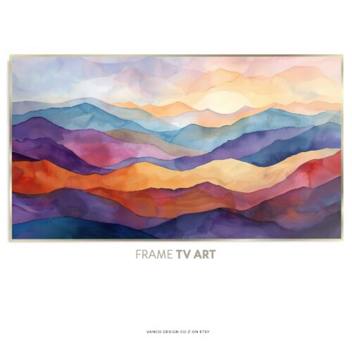 Southwest Sonoran Desert Landscape Frame TV Art
