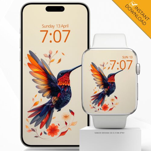 Hummingbird Watch Face & Wallpaper Set