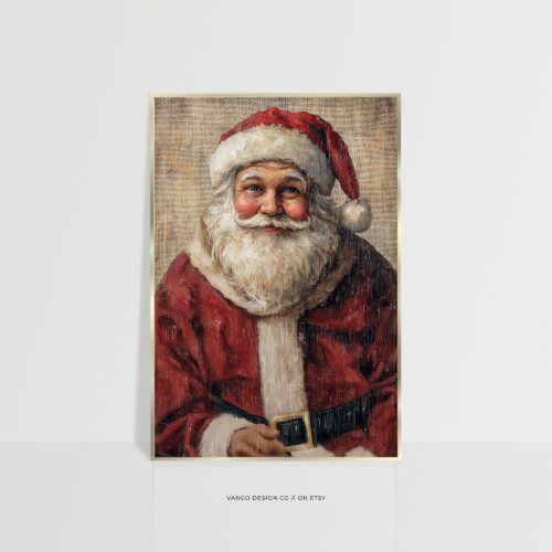 Vintage Santa Claus Wall Art