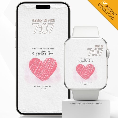 No Greater Love Watch Face & Wallpaper Set