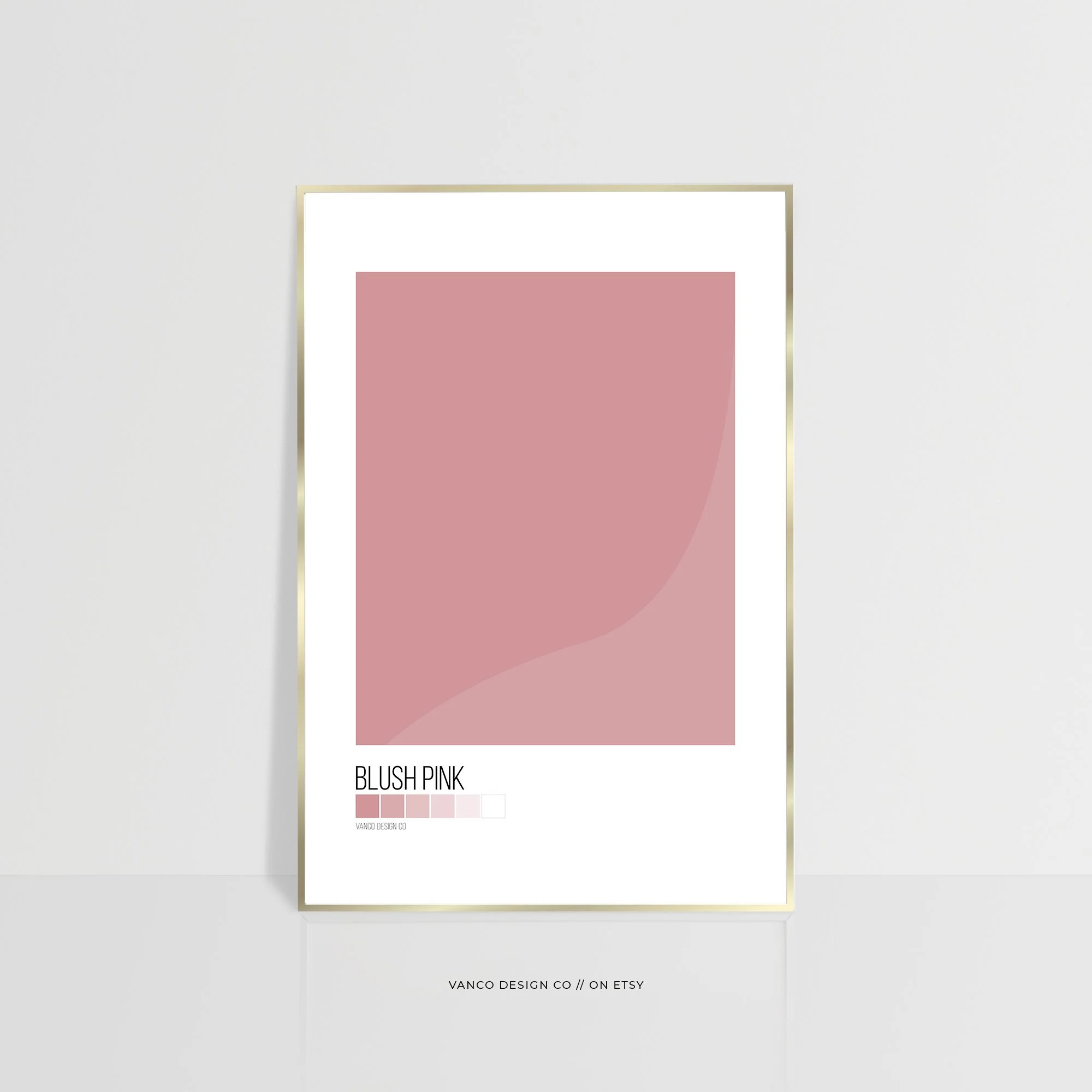 Pink Colour Block Wall Art